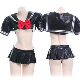 Leather Sexy School Uniform SD00928