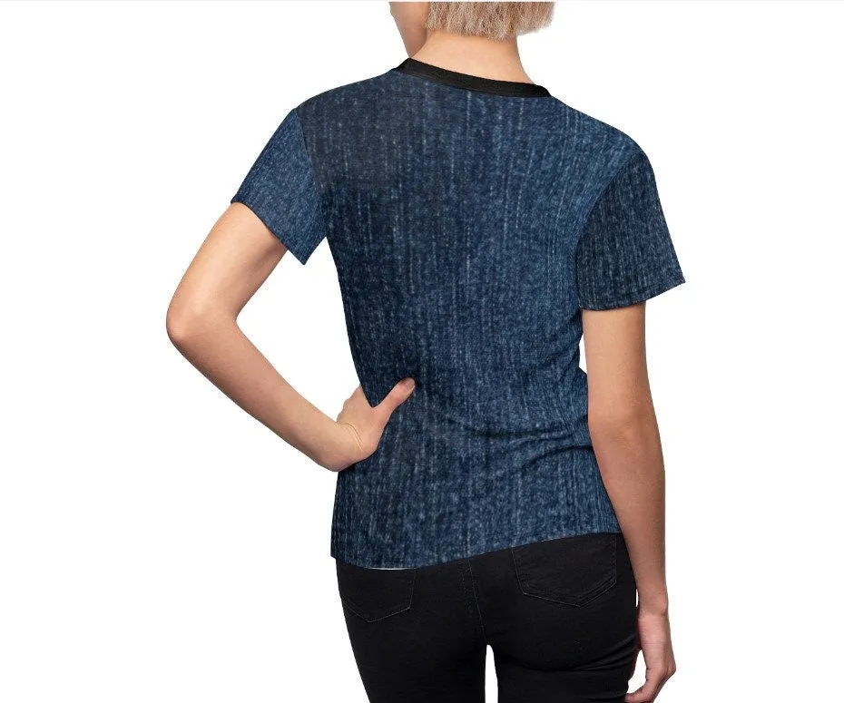 Lightweight Denim-Look T-shirt 3D Printed Unisex T-shirt,husband,wife/gf/bf/grans/dad/mom/bday/christmas gift
