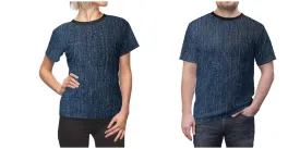 Lightweight Denim-Look T-shirt 3D Printed Unisex T-shirt,husband,wife/gf/bf/grans/dad/mom/bday/christmas gift