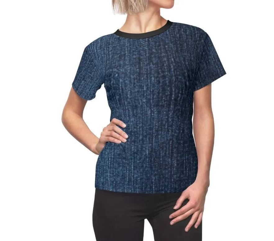Lightweight Denim-Look T-shirt 3D Printed Unisex T-shirt,husband,wife/gf/bf/grans/dad/mom/bday/christmas gift