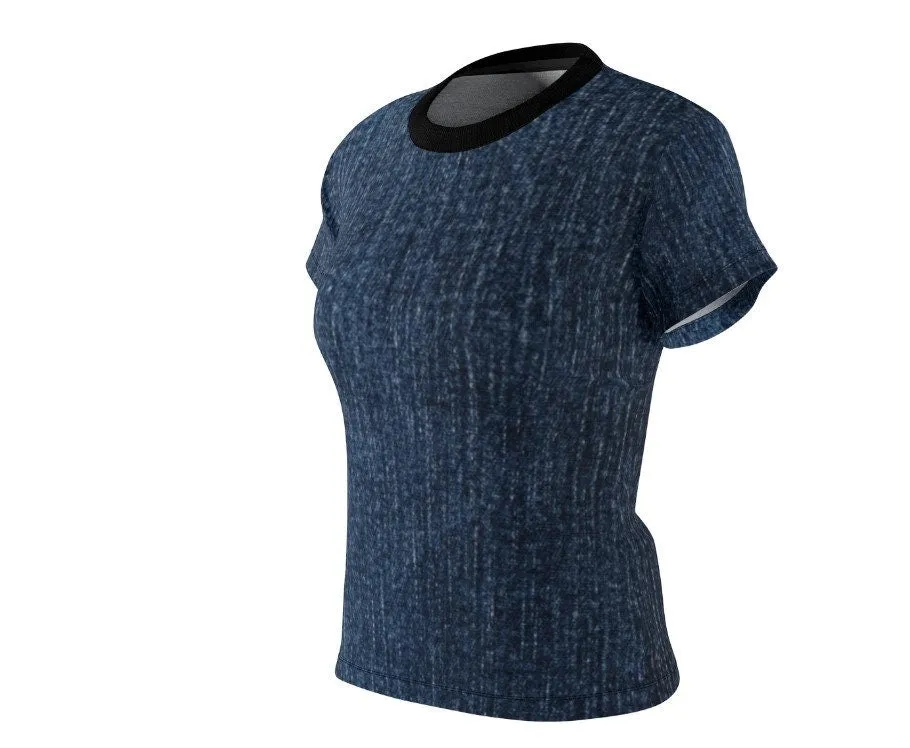 Lightweight Denim-Look T-shirt 3D Printed Unisex T-shirt,husband,wife/gf/bf/grans/dad/mom/bday/christmas gift