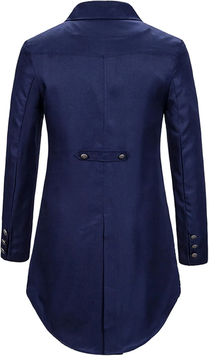 Mens Tails Slim Fit Tailcoat Dress Coat Gothic Tailcoat Tuxedo Jacket Dinner Party Wedding Blazer Suit Jacket