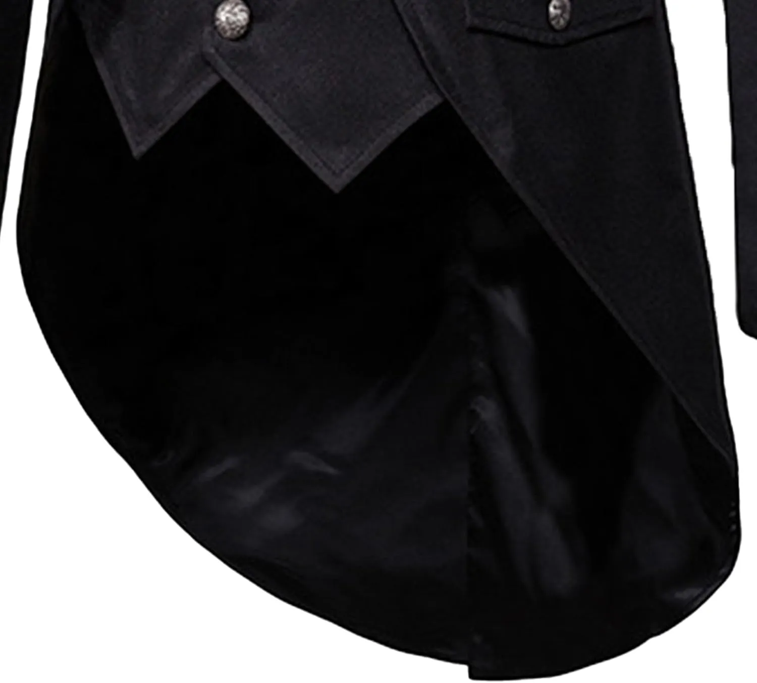 Mens Tails Slim Fit Tailcoat Dress Coat Gothic Tailcoat Tuxedo Jacket Dinner Party Wedding Blazer Suit Jacket