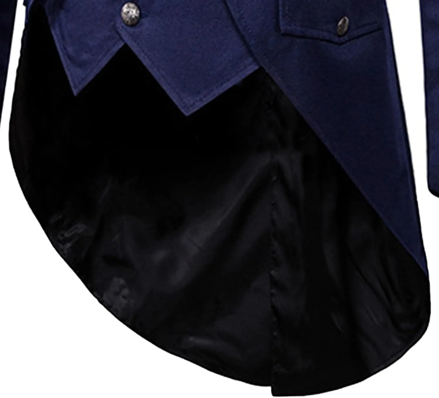 Mens Tails Slim Fit Tailcoat Dress Coat Gothic Tailcoat Tuxedo Jacket Dinner Party Wedding Blazer Suit Jacket