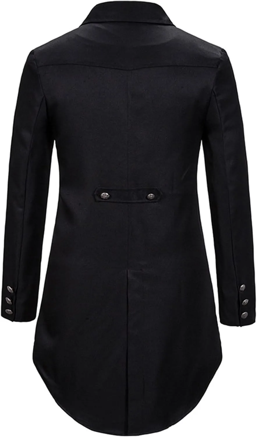 Mens Tails Slim Fit Tailcoat Dress Coat Gothic Tailcoat Tuxedo Jacket Dinner Party Wedding Blazer Suit Jacket