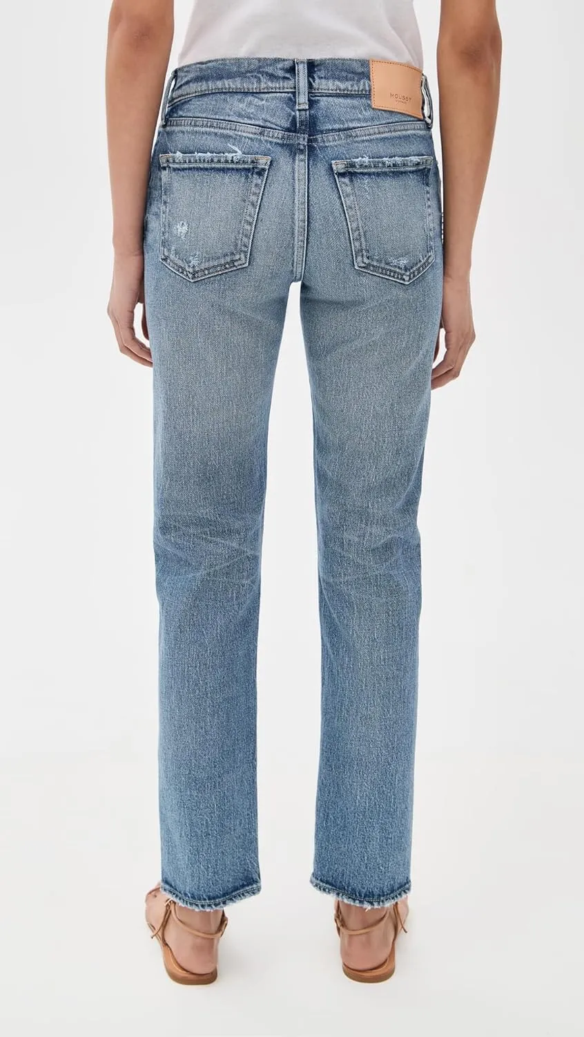MOUSSY VINTAGE Women's Farmingdale Slim Straight Jeans