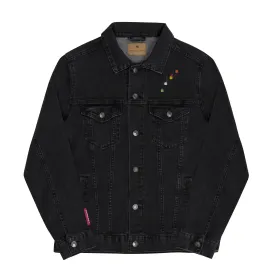 NEVER GIVE UP Unisex Denim Jacket