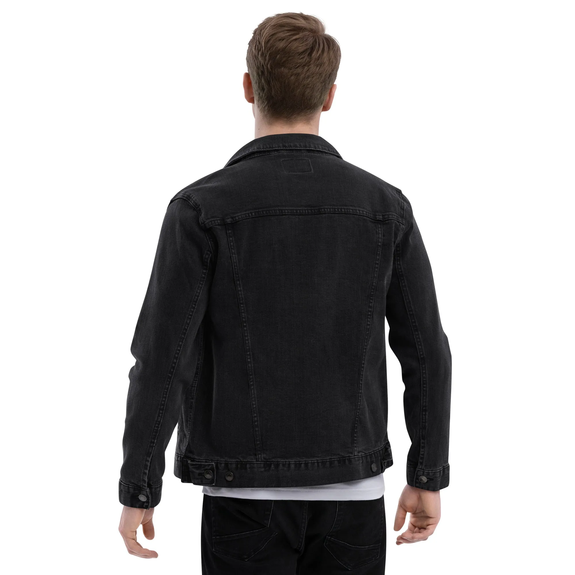 NEVER GIVE UP Unisex Denim Jacket