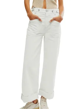 Off white contrast jeans detail