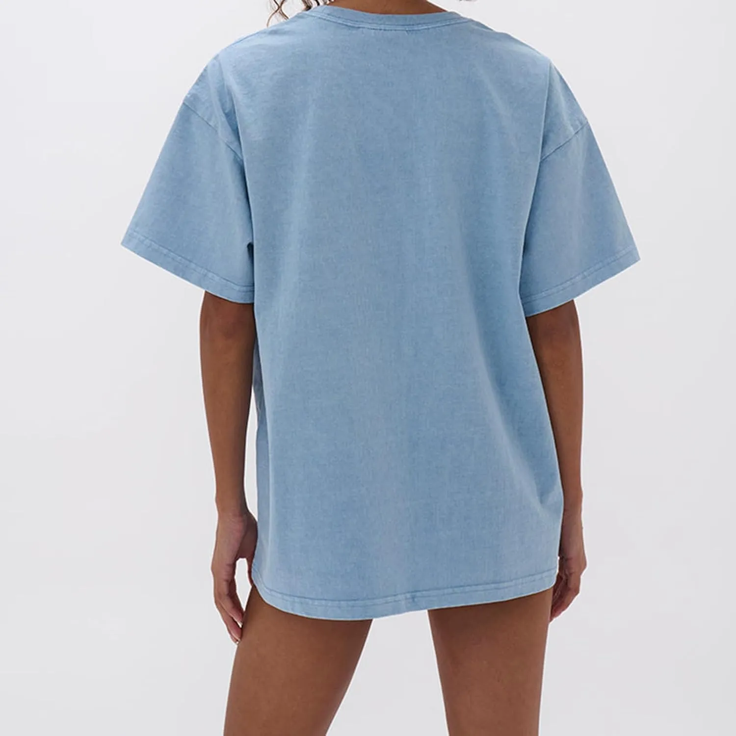 Preppy Oversized T Shirt Teen Girls Y2k Baggy Going Out Womens Cute Short Sleeve Graphic Tees Aesthetic Summer Tops