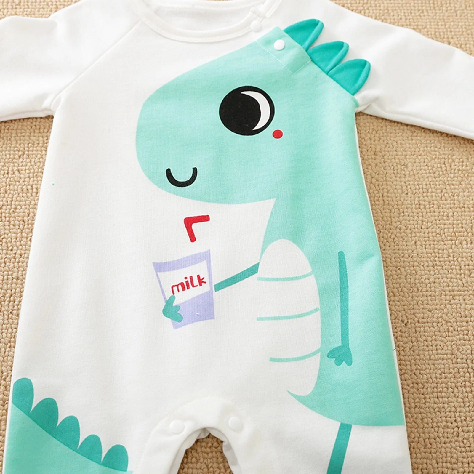 "Dinosaur Sweetie" Long Sleeved Romper