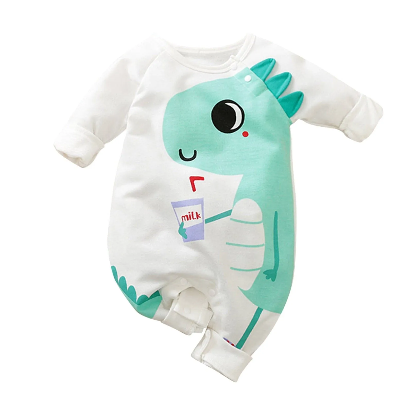 "Dinosaur Sweetie" Long Sleeved Romper