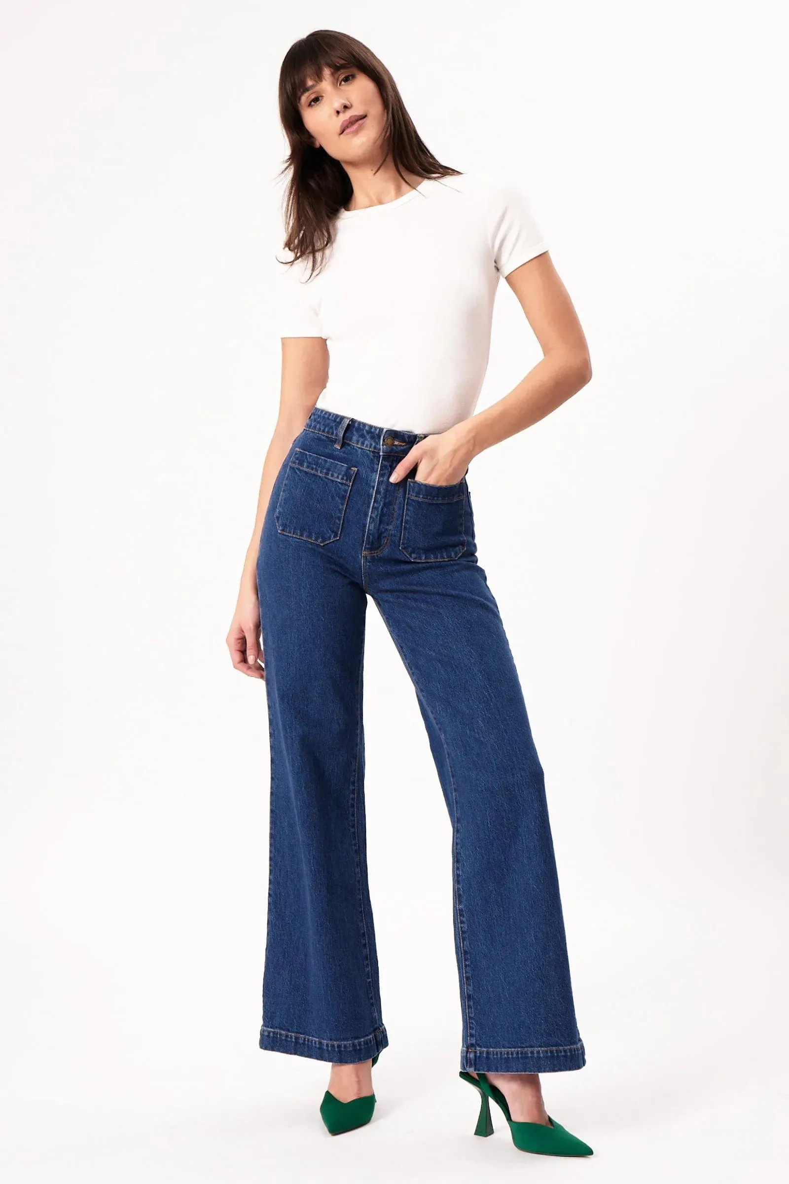 Sailor Jean LONG - Eco Ruby Blue