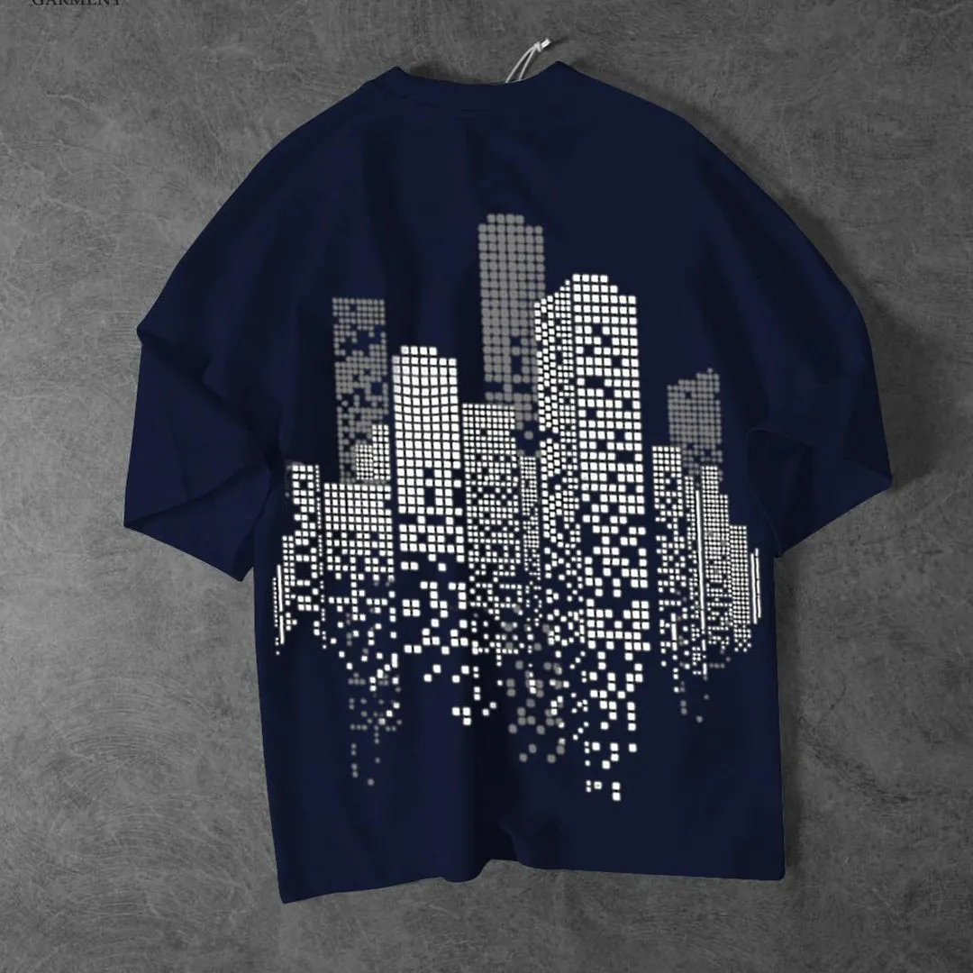 Since Printed Drop-Shoulder