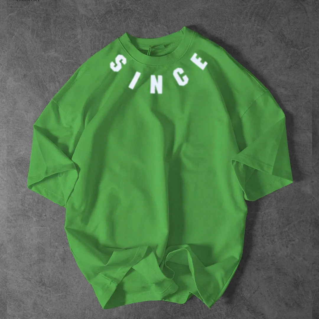 Since Printed Drop-Shoulder