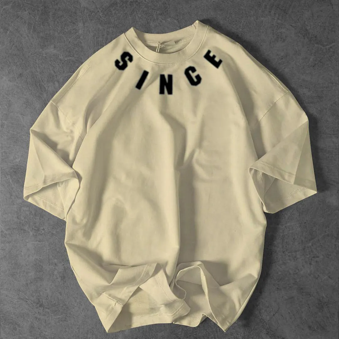 Since Printed Drop-Shoulder