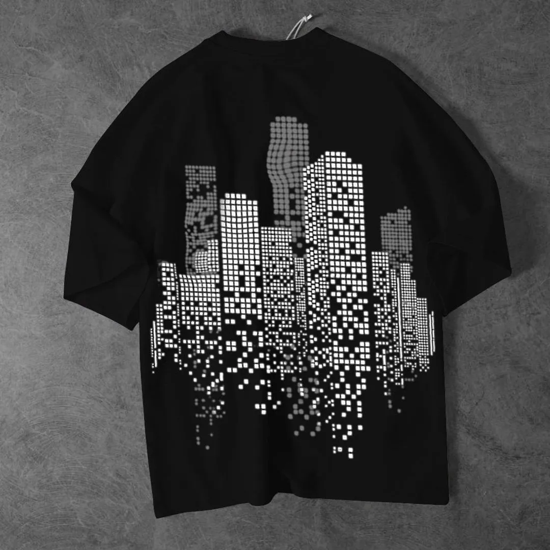 Since Printed Drop-Shoulder