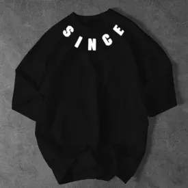 Since Printed Drop-Shoulder