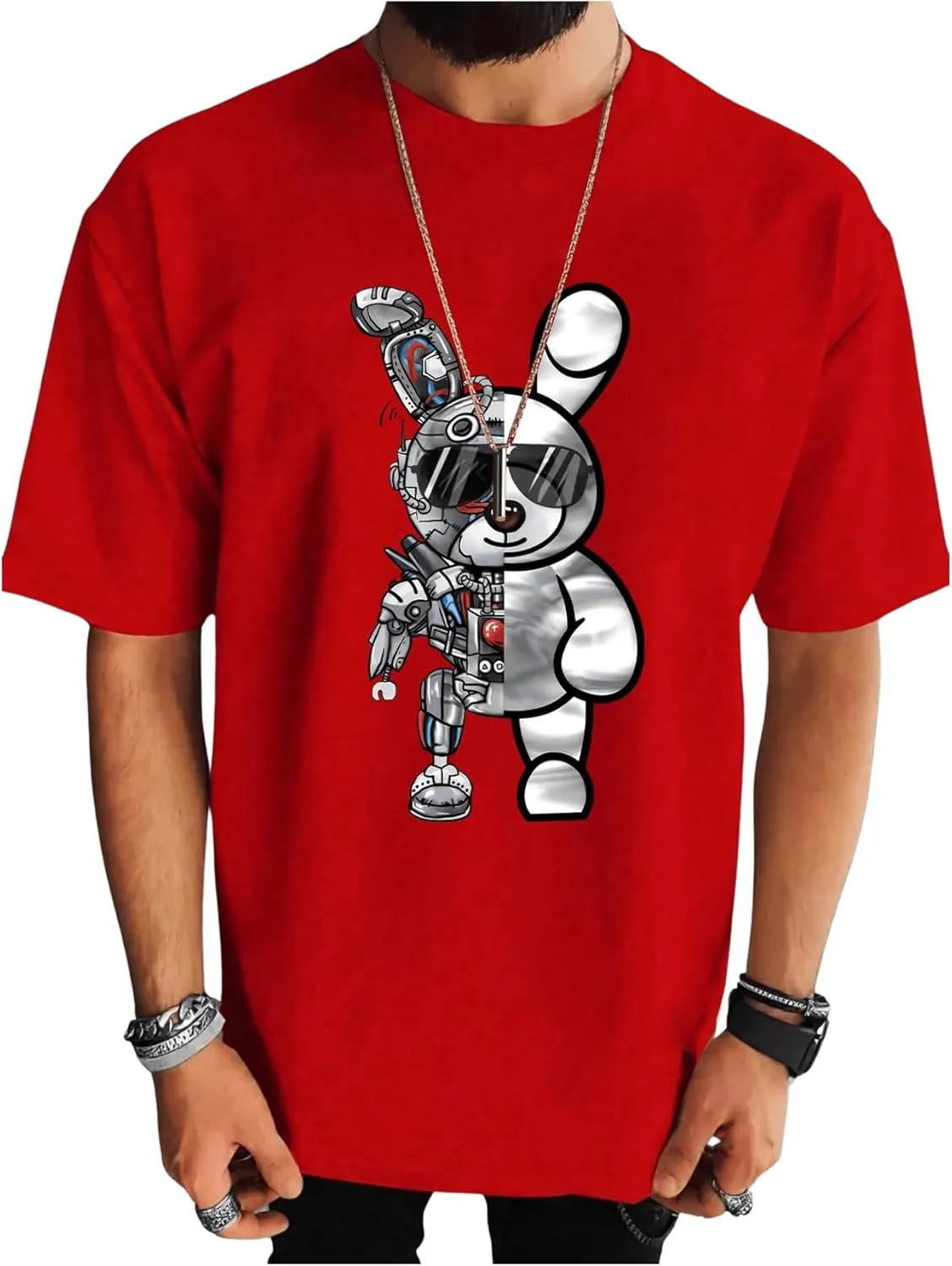 SOLY HUX Men's Graphic Tees Short Sleeve Crew Neck Vintage T-Shirt Casual Summer Shirt Tops