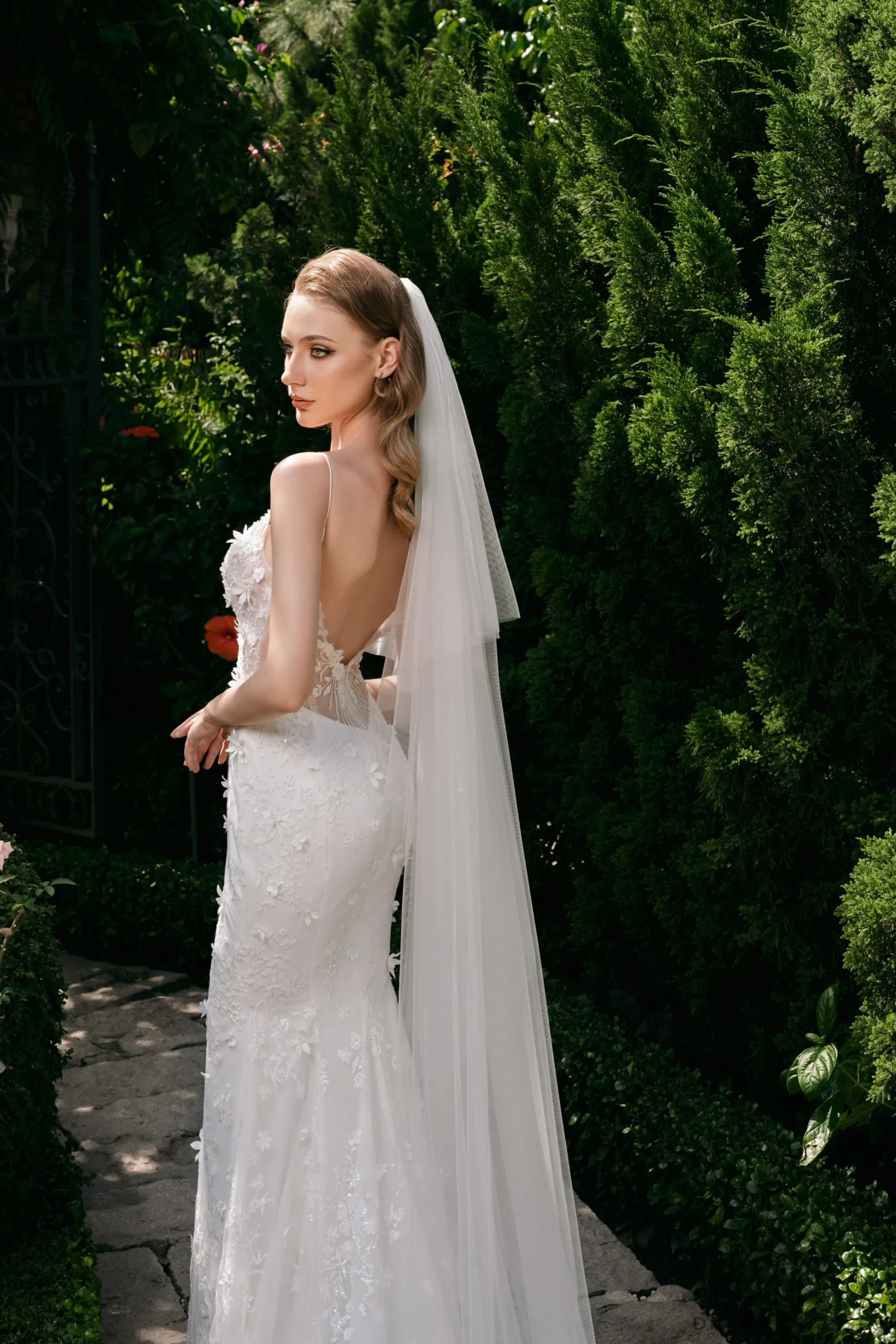 Spaghetti Strap Mermaid Wedding Dress (#AMANDA)