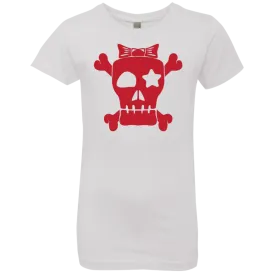 Spooky Skull Halloween Girls' Princess T-Shirt