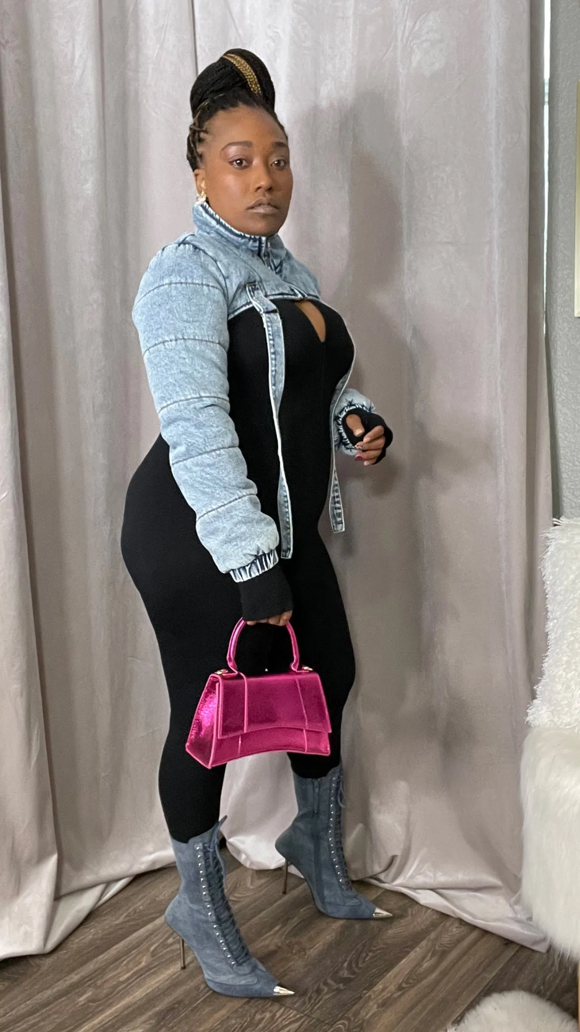 Suspense Denim Crop Jacket