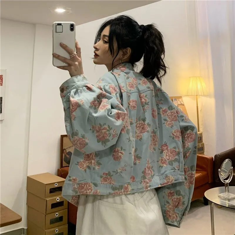 Trudie Floral Denim Jacket