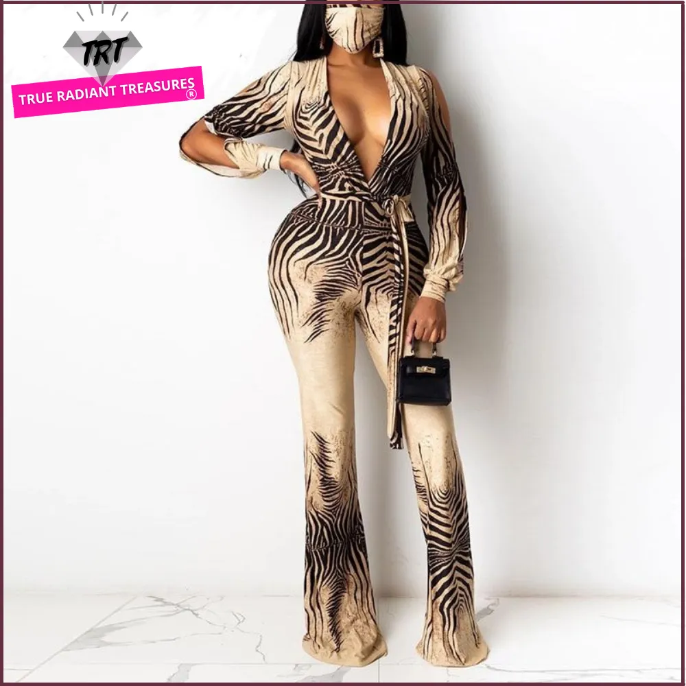 V-Neck Overall Jumpsuit