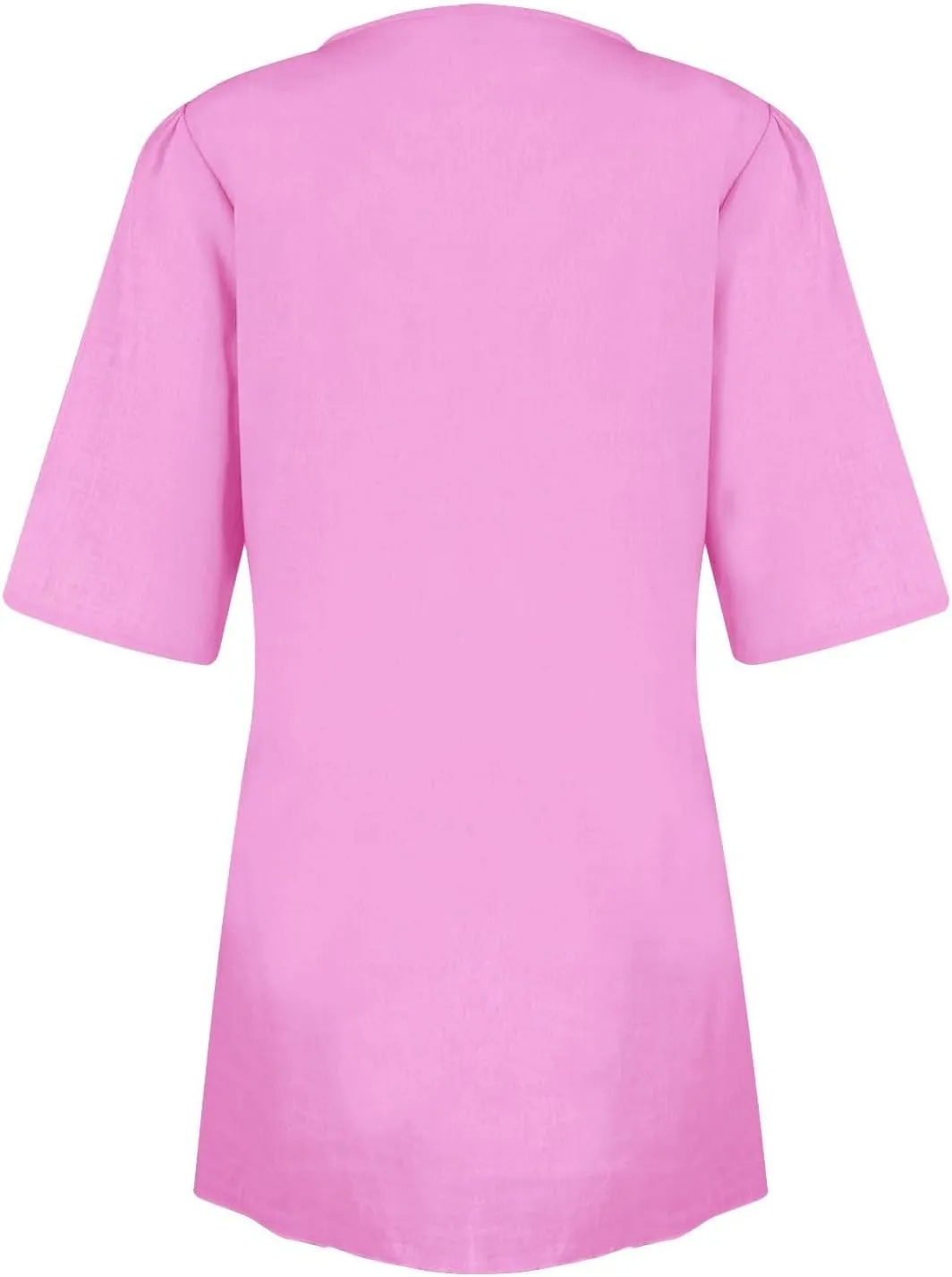 Womens Linen Mini Dress Summer Cross V-Neck Half Sleeve Dresses Casual Lightweight Wrap Tie Waist Bodycon Dresses