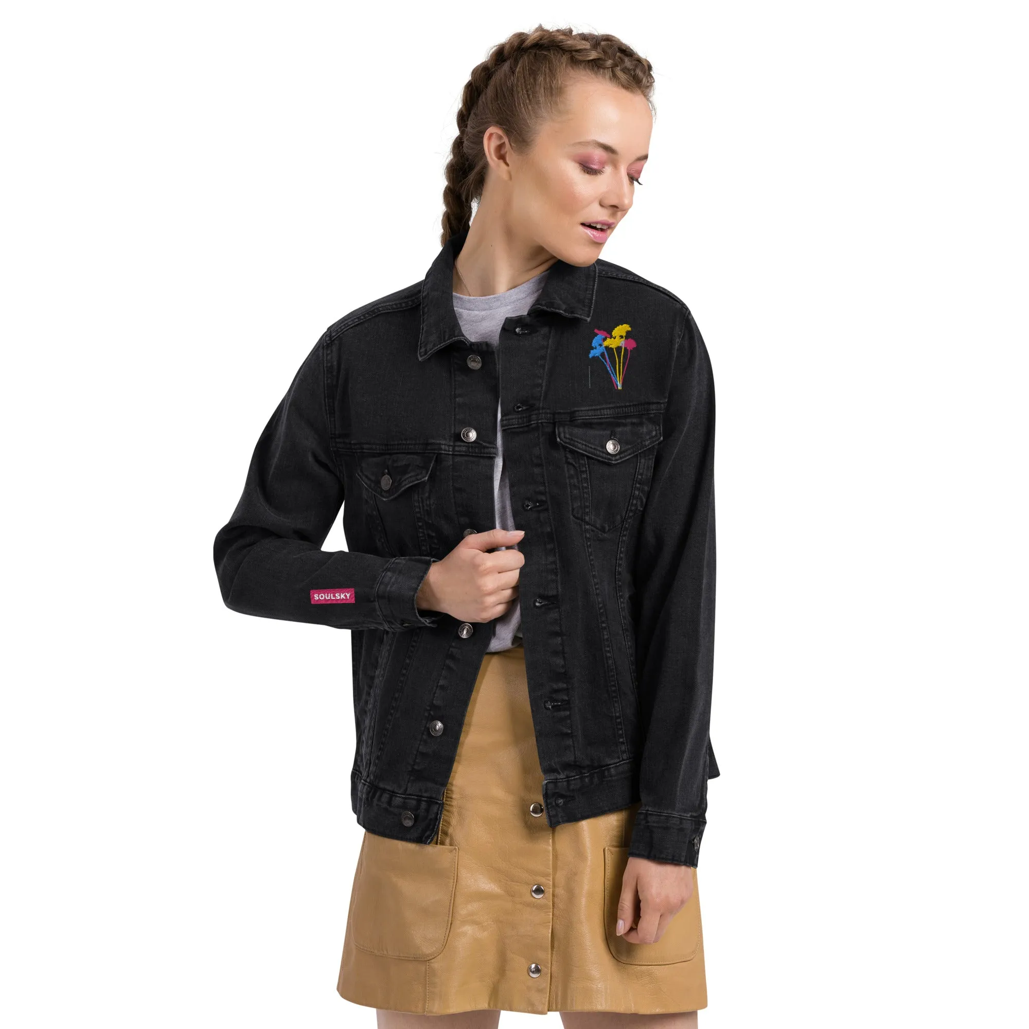 YOUR FLOWERS Unisex Denim Jacket