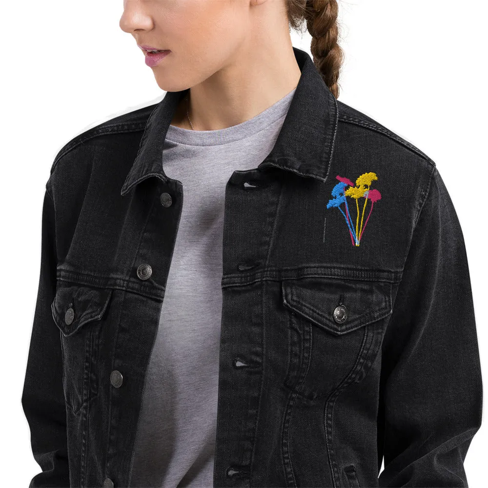 YOUR FLOWERS Unisex Denim Jacket