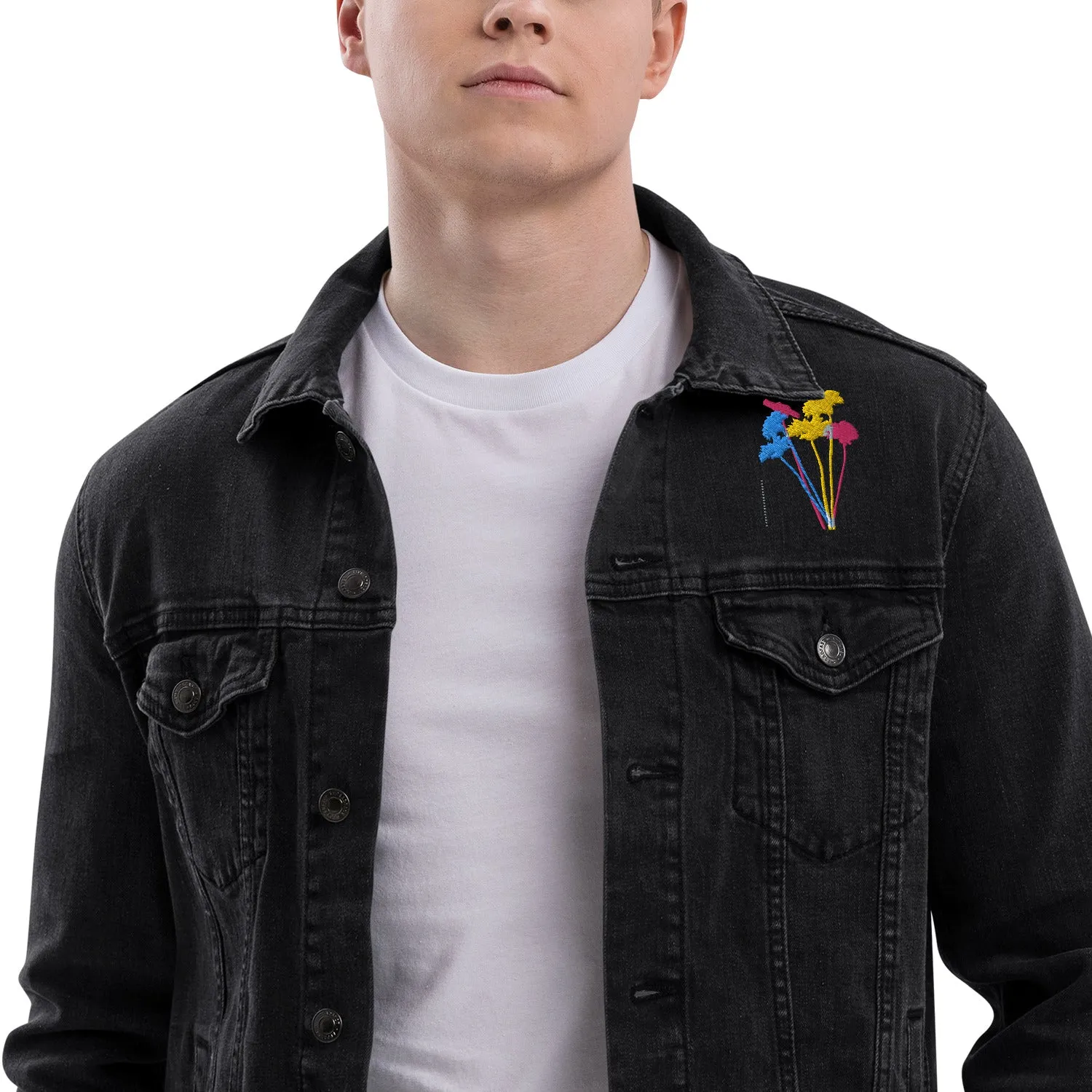 YOUR FLOWERS Unisex Denim Jacket